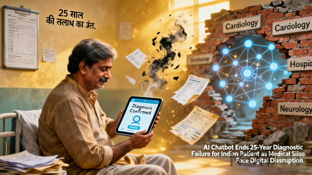 AI Chatbot Ends 25-Year Diagnostic Failure for Indian Patient as Medical Silos Face Digital Disruption