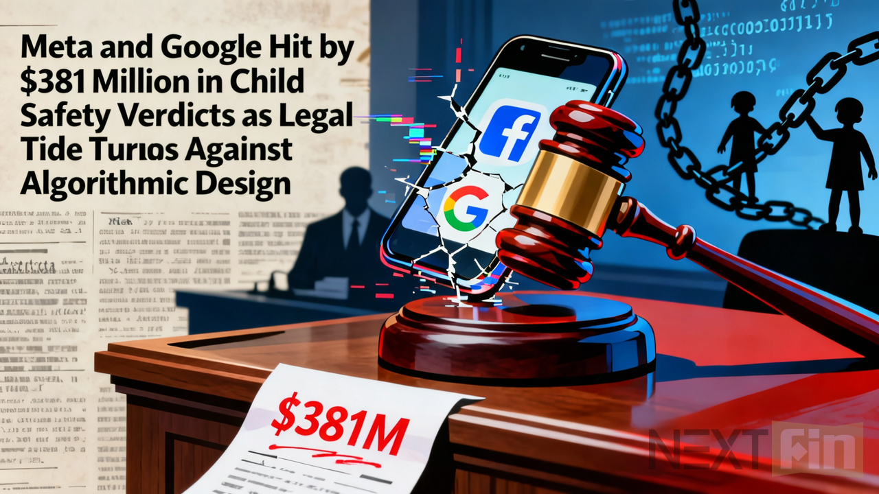 Meta and Google Hit by $381 Million in Child Safety Verdicts as Legal Tide Turns Against Algorithmic Design