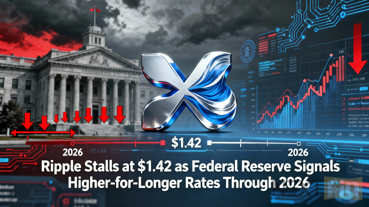 Ripple Stalls at $1.42 as Federal Reserve Signals Higher-for-Longer Rates Through 2026