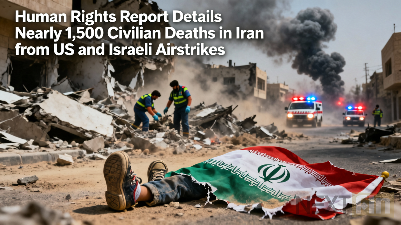 Human Rights Report Details Nearly 1,500 Civilian Deaths in Iran from US and Israeli Airstrikes