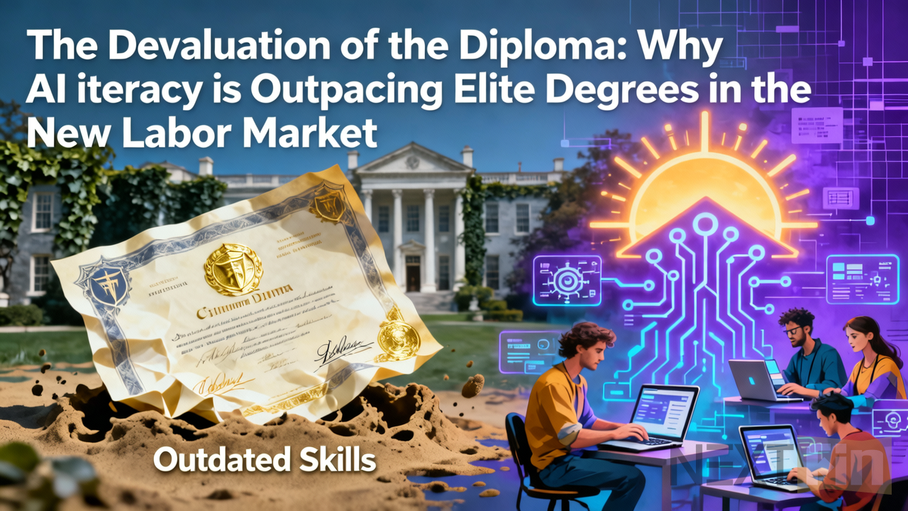 The Devaluation of the Diploma: Why AI Literacy is Outpacing Elite Degrees in the New Labor Market