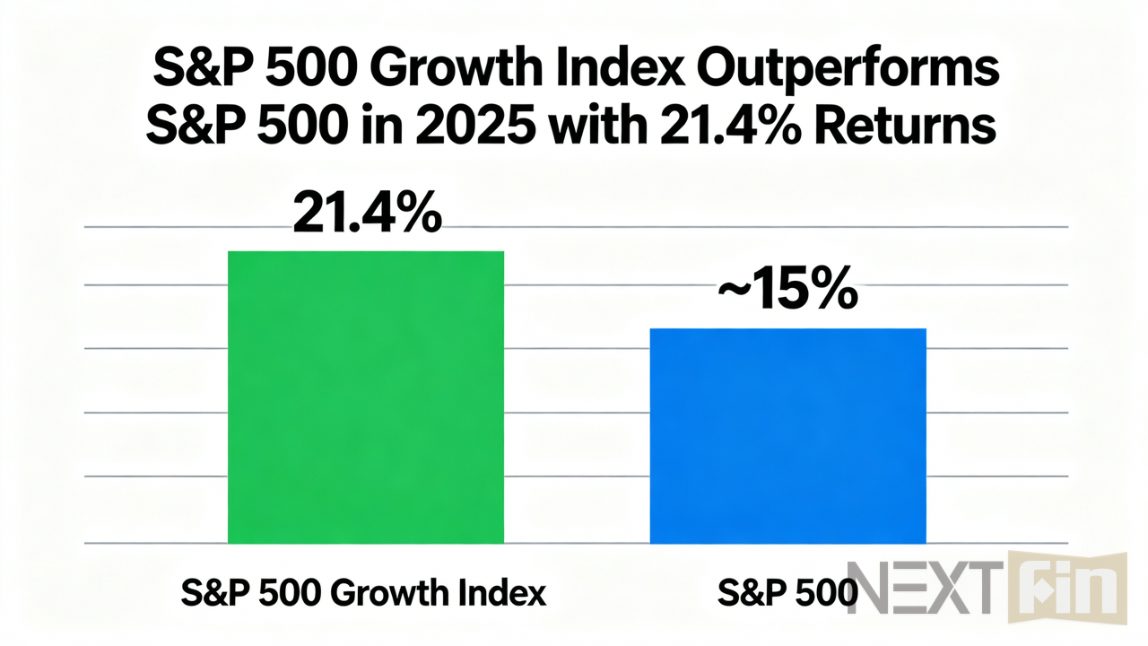 S&P 500 Growth Index Outperforms S&P 500 in 2025 with 21.4% Returns
