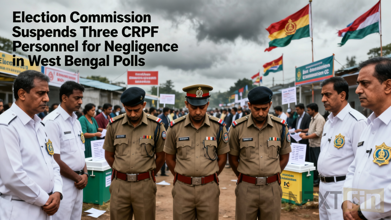 Election Commission Suspends Three CRPF Personnel for Negligence in West Bengal Polls