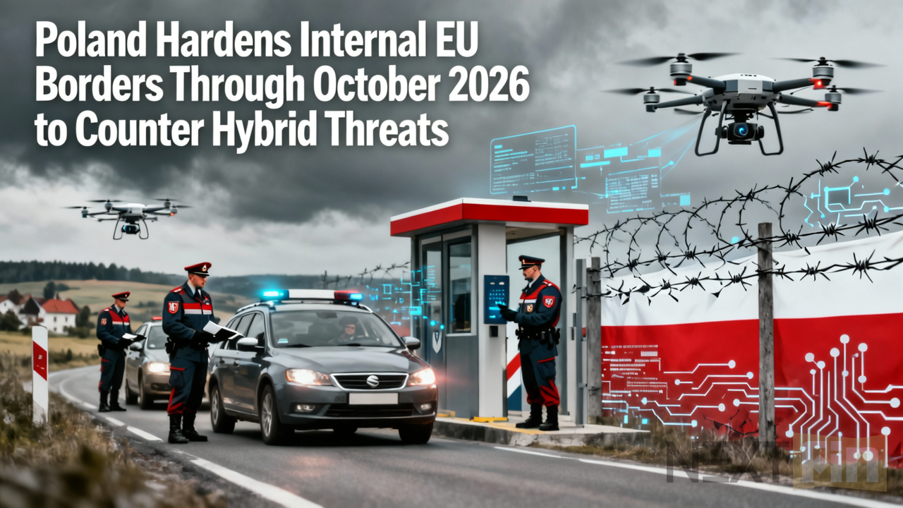 Poland Hardens Internal EU Borders Through October 2026 to Counter Hybrid Threats