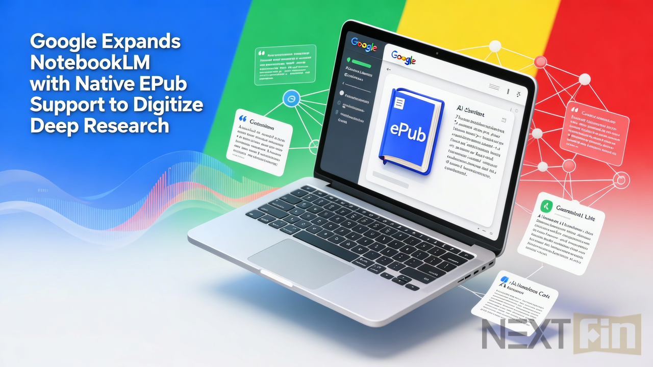Google Expands NotebookLM with Native ePub Support to Digitize Deep Research