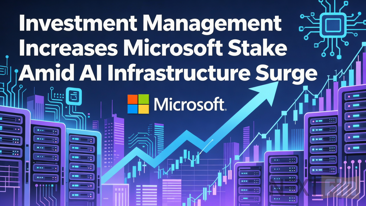 Generate Investment Management Increases Microsoft Stake Amid AI Infrastructure Surge