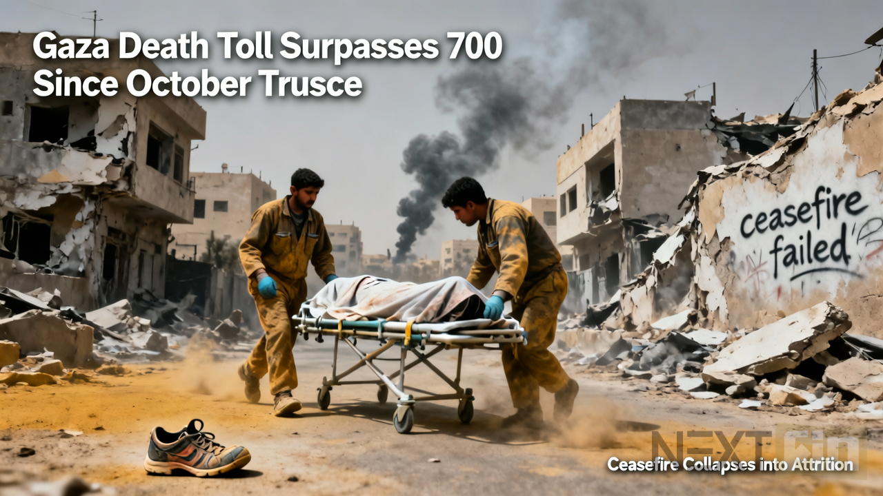 Gaza Death Toll Surpasses 700 Since October Truce as Ceasefire Collapses into Attrition