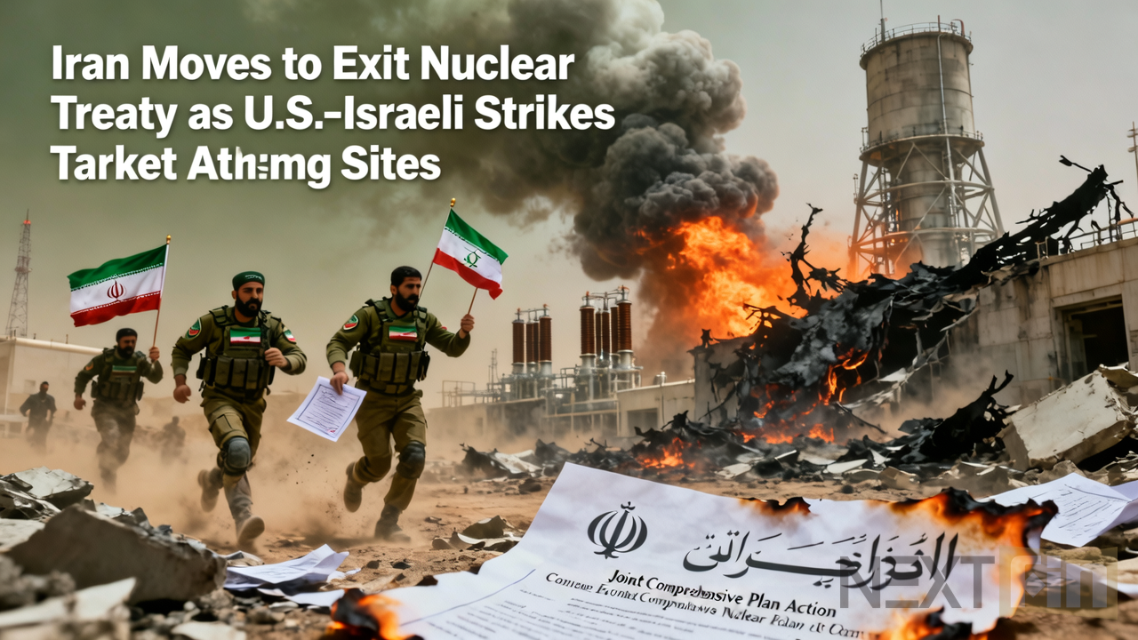 Iran Moves to Exit Nuclear Treaty as U.S.-Israeli Strikes Target Atomic Sites