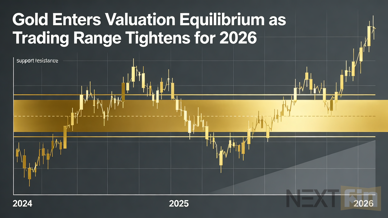 Gold Enters Valuation Equilibrium as Trading Range Tightens for 2026