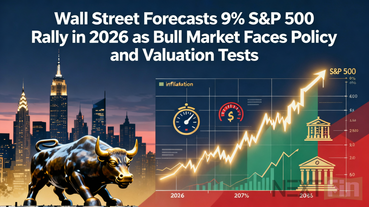 Wall Street Forecasts 9% S&P 500 Rally in 2026 as Bull Market Faces Policy and Valuation Tests
