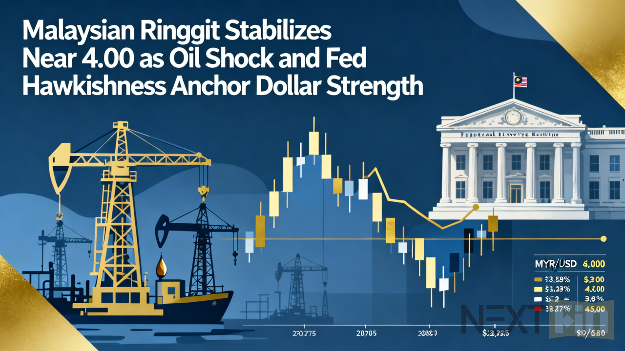 Malaysian Ringgit Stabilizes Near 4.00 as Oil Shock and Fed Hawkishness Anchor Dollar Strength