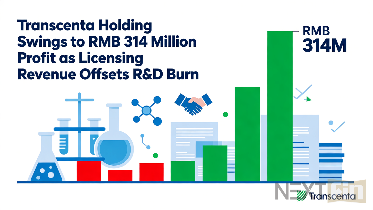 Transcenta Holding Swings to RMB 314 Million Profit as Licensing Revenue Offsets R&D Burn