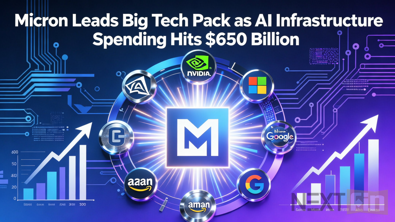 Micron Leads Big Tech Pack as AI Infrastructure Spending Hits $650 Billion