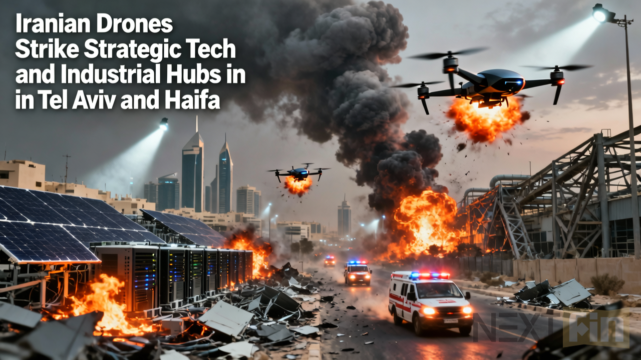 Iranian Drones Strike Strategic Tech and Industrial Hubs in Tel Aviv and Haifa