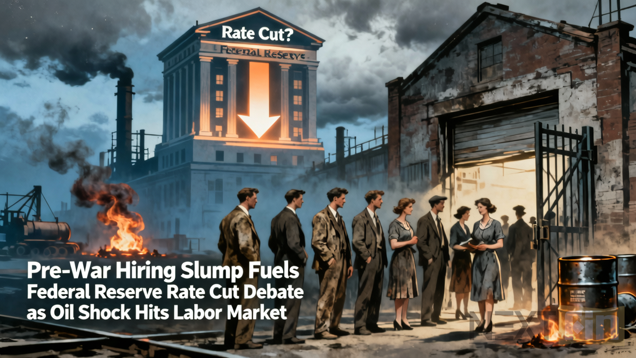 Pre-War Hiring Slump Fuels Federal Reserve Rate Cut Debate as Oil Shock Hits Labor Market