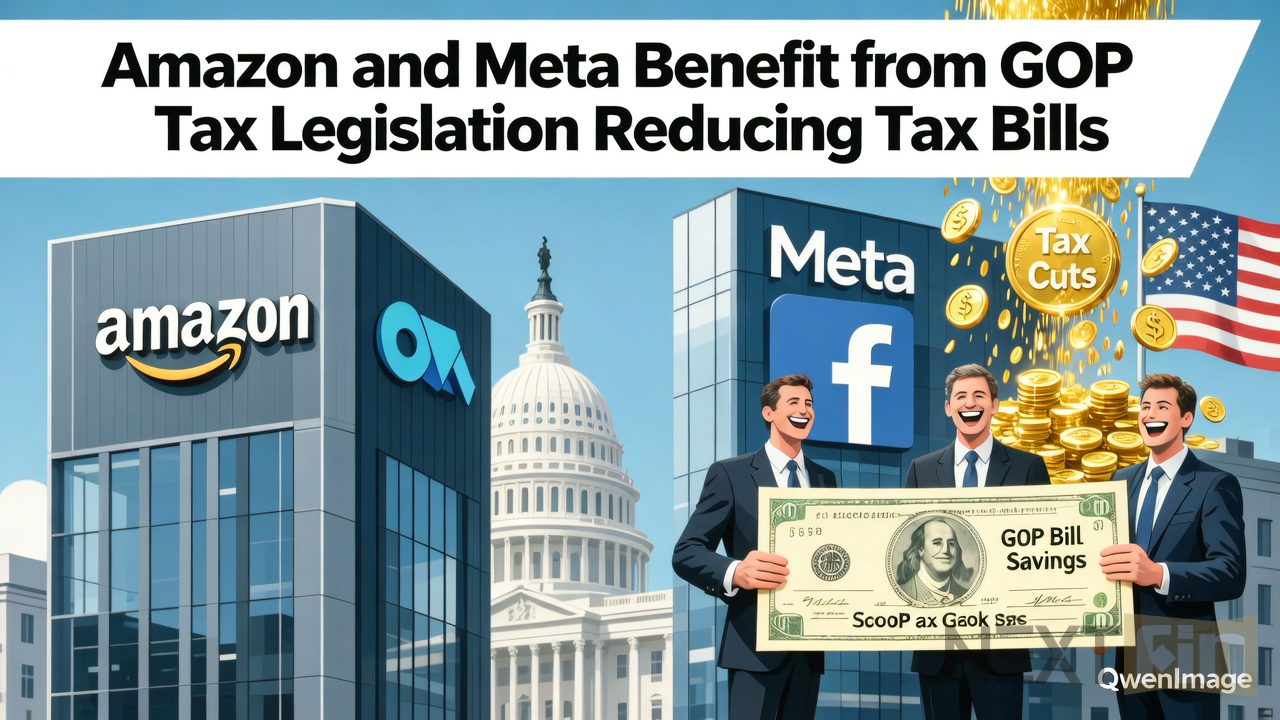 Amazon and Meta Benefit from GOP Tax Legislation Reducing Tax Bills