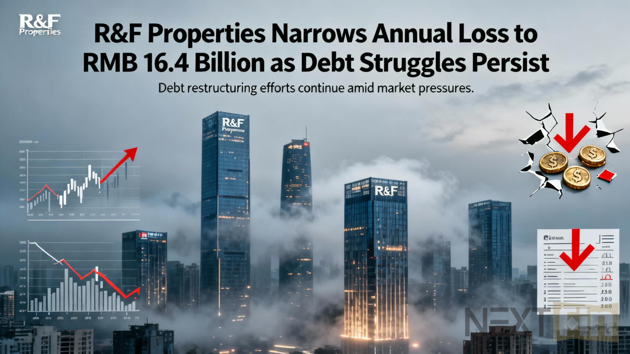 R&F Properties Narrows Annual Loss to RMB 16.4 Billion as Debt Struggles Persist
