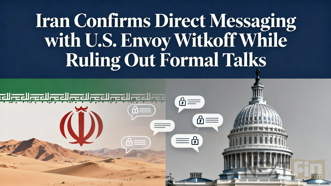 Iran Confirms Direct Messaging with U.S. Envoy Witkoff While Ruling Out Formal Talks