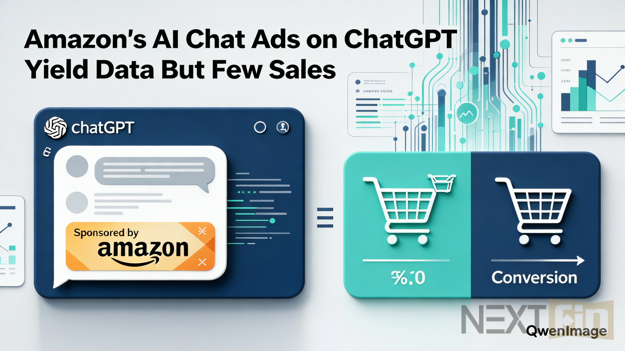 Amazon’s AI Chat Ads on ChatGPT Yield Data but Few Sales