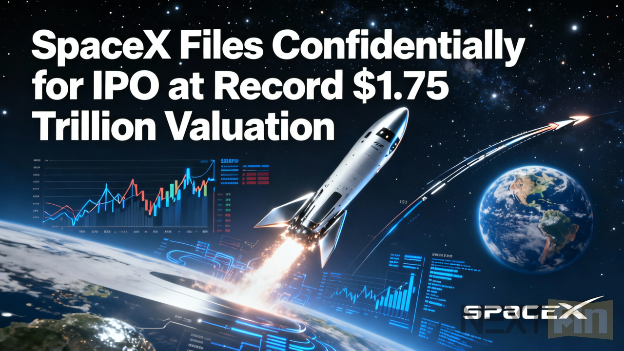 SpaceX Files Confidentially for IPO at Record $1.75 Trillion Valuation