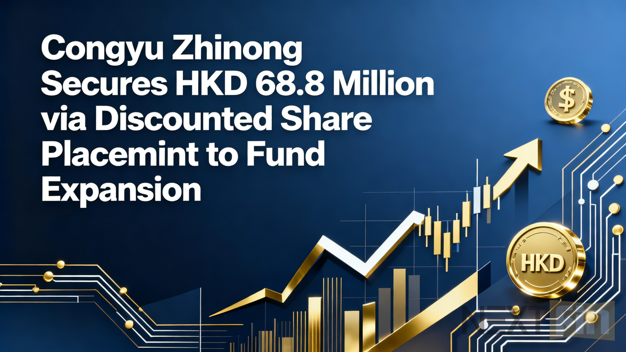Congyu Zhinong Secures HKD 68.8 Million via Discounted Share Placement to Fund Expansion