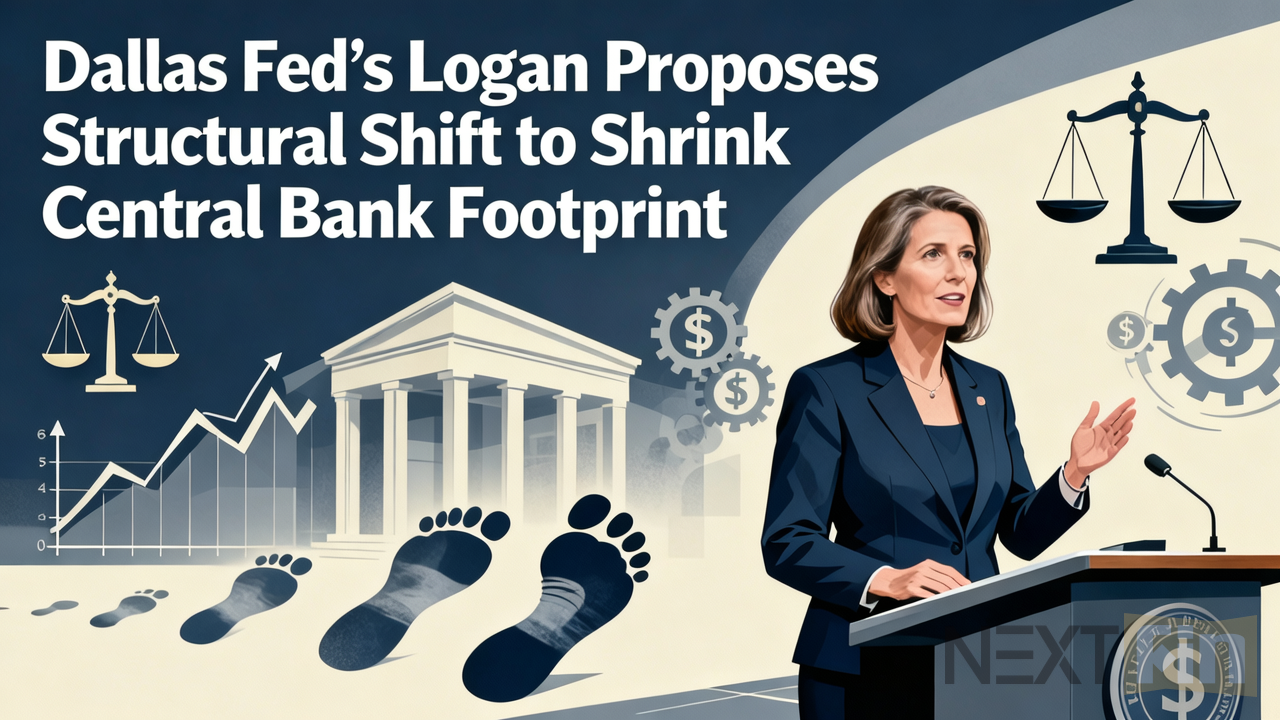 Dallas Fed’s Logan Proposes Structural Shift to Shrink Central Bank Footprint