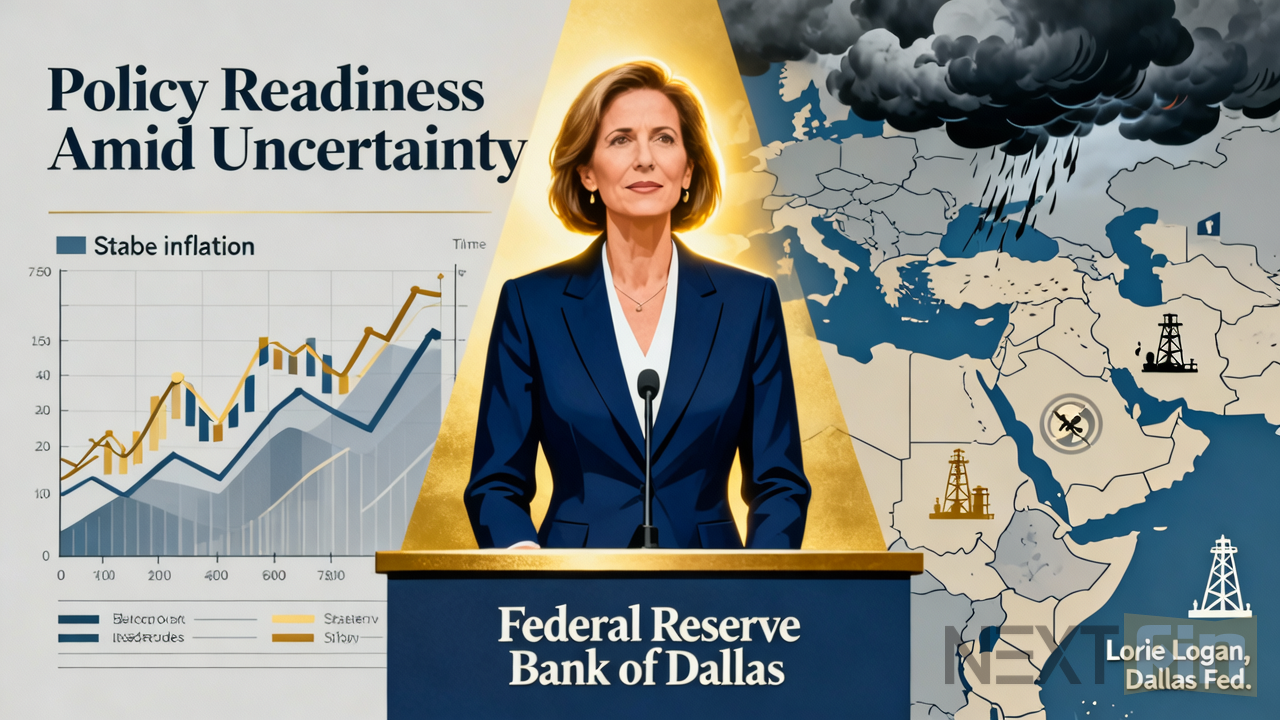 Dallas Fed President Lorie Logan Signals Policy Readiness as Middle East Conflict Clouds Inflation Outlook