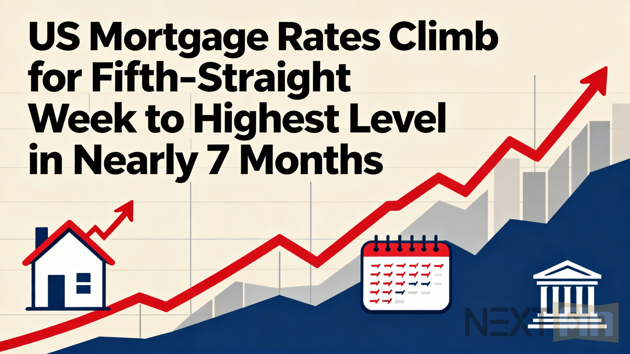 US Mortgage Rates Climb for Fifth-Straight Week to Highest Level in Nearly 7 Months