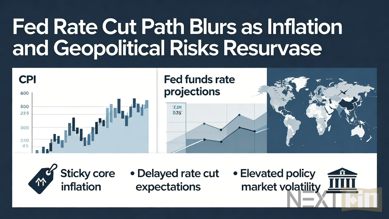 Fed Rate Cut Path Blurs as Inflation and Geopolitical Risks Resurface