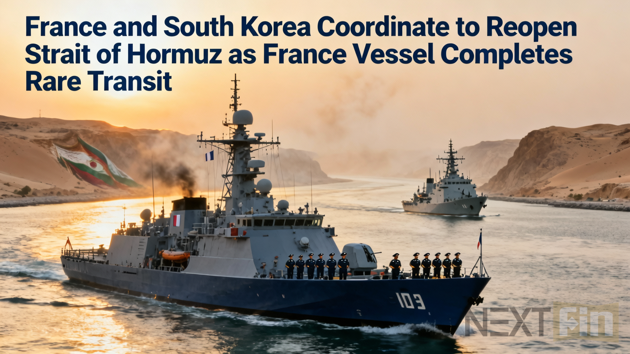 France and South Korea Coordinate to Reopen Strait of Hormuz as French Vessel Completes Rare Transit