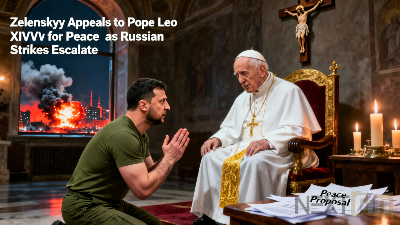 Zelenskyy Appeals to Pope Leo XIV for Peace as Russian Strikes Escalate