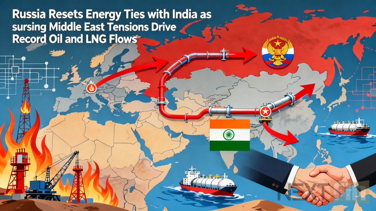 Russia Resets Energy Ties with India as Middle East Tensions Drive Record Oil and LNG Flows