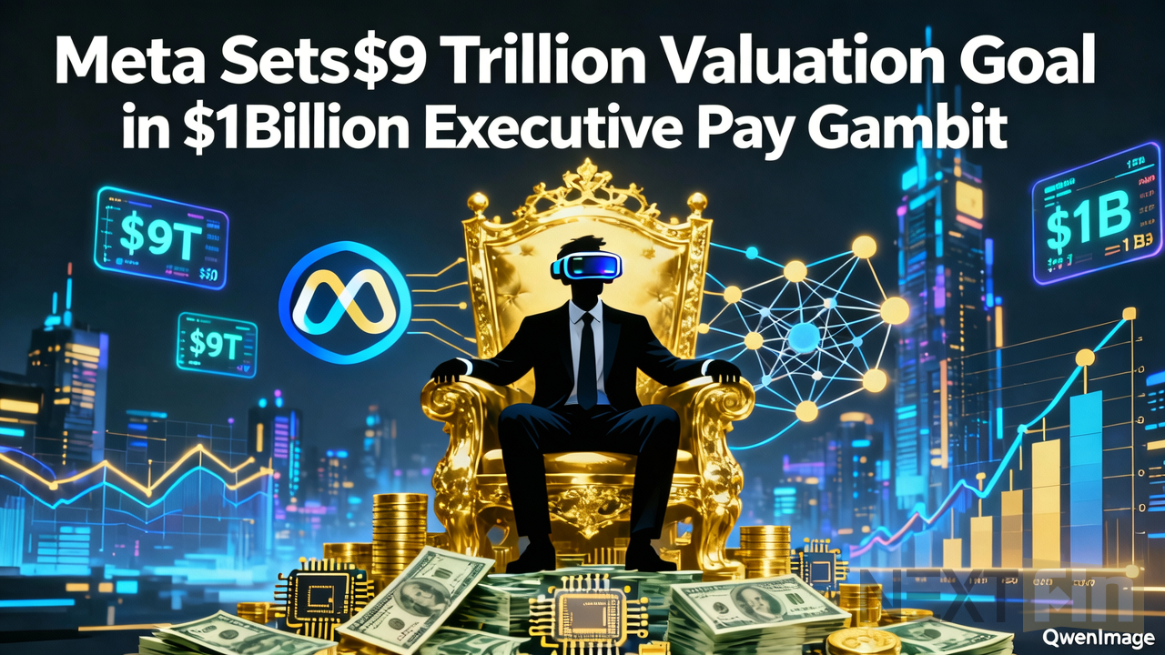 Meta Sets $9 Trillion Valuation Goal in $1 Billion Executive Pay Gambit