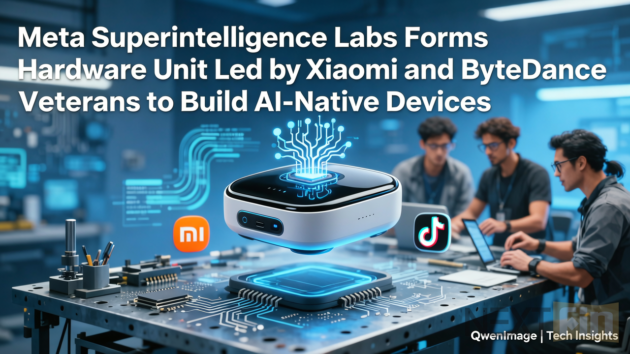 Meta Superintelligence Labs Forms Hardware Unit Led by Xiaomi and ByteDance Veterans to Build AI-Native Devices