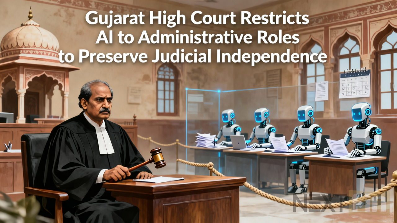 Gujarat High Court Restricts AI to Administrative Roles to Preserve Judicial Independence