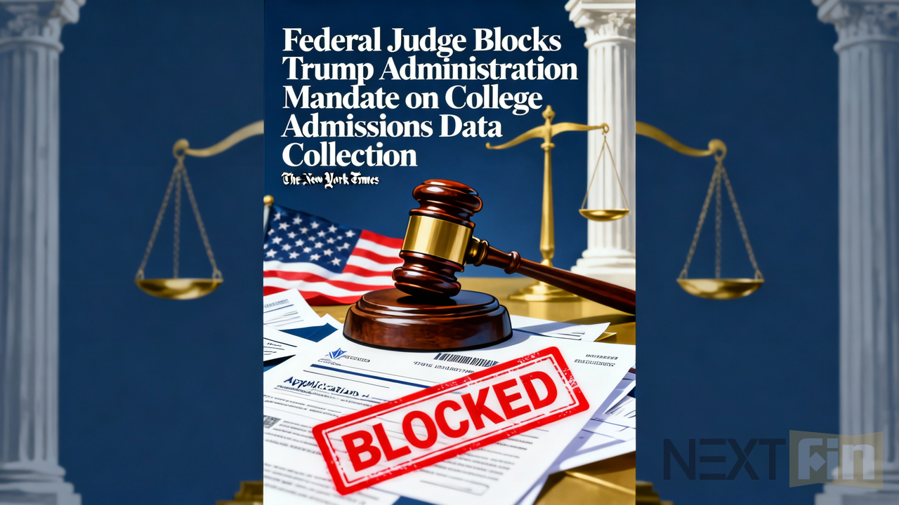 Federal Judge Blocks Trump Administration Mandate on College Admissions Data Collection