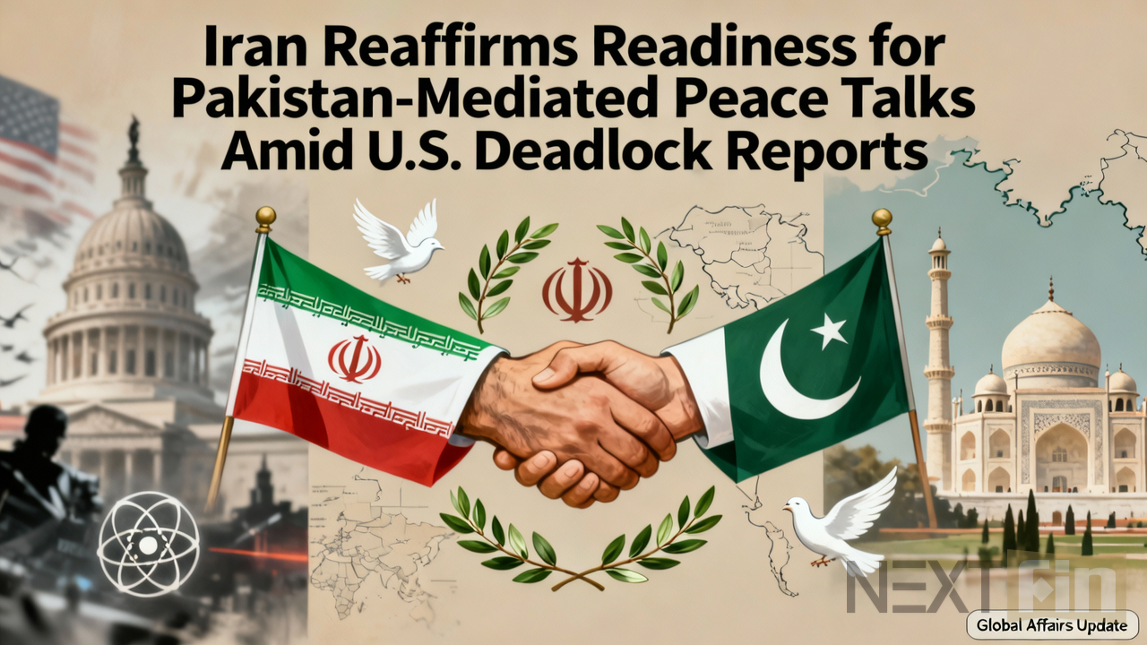 Iran Reaffirms Readiness for Pakistan-Mediated Peace Talks Amid U.S. Deadlock Reports