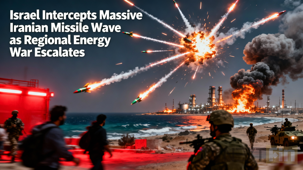 Israel Intercepts Massive Iranian Missile Wave as Regional Energy War Escalates