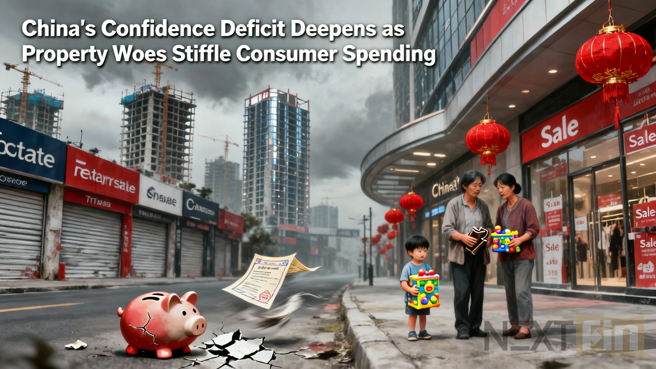 China’s Confidence Deficit Deepens as Property Woes Stifle Consumer Spending
