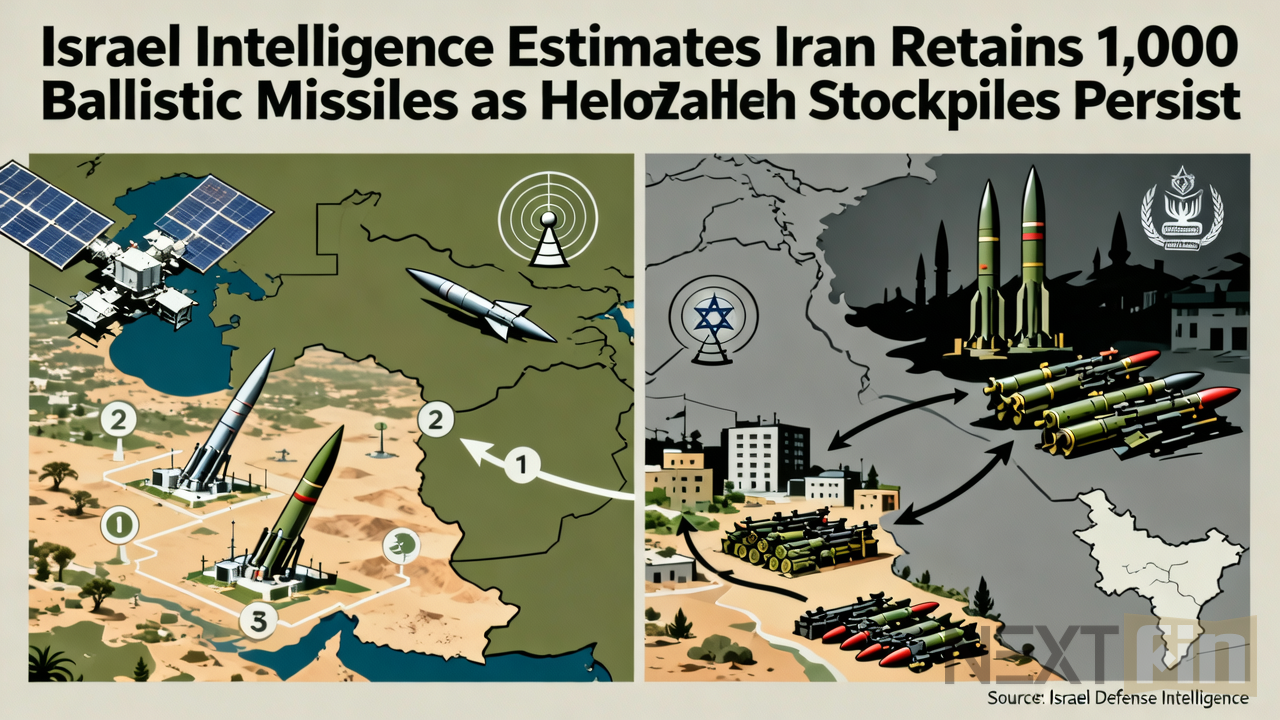Israel Intelligence Estimates Iran Retains 1,000 Ballistic Missiles as Hezbollah Stockpiles Persist