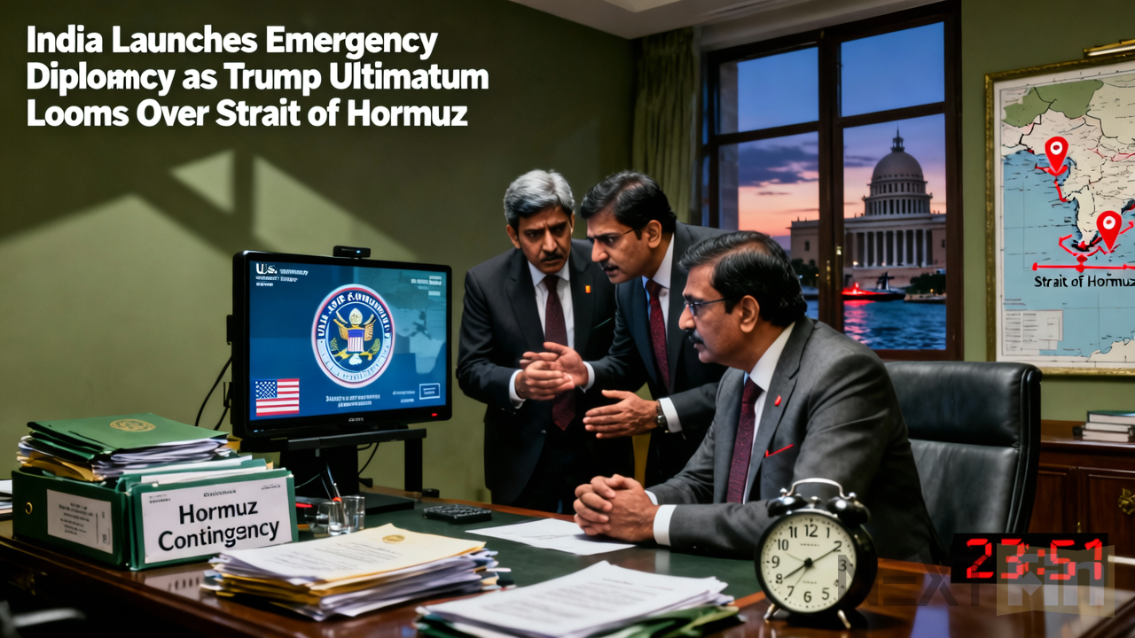 India Launches Emergency Diplomacy as Trump Ultimatum Looms Over Strait of Hormuz