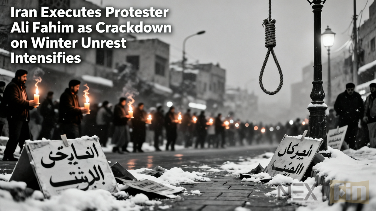 Iran Executes Protester Ali Fahim as Crackdown on Winter Unrest Intensifies
