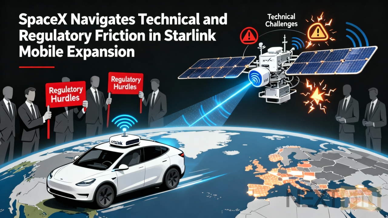 SpaceX Navigates Technical and Regulatory Friction in Starlink Mobile Expansion