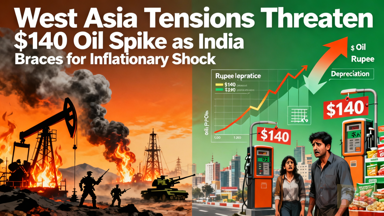 West Asia Tensions Threaten $140 Oil Spike as India Braces for Inflationary Shock