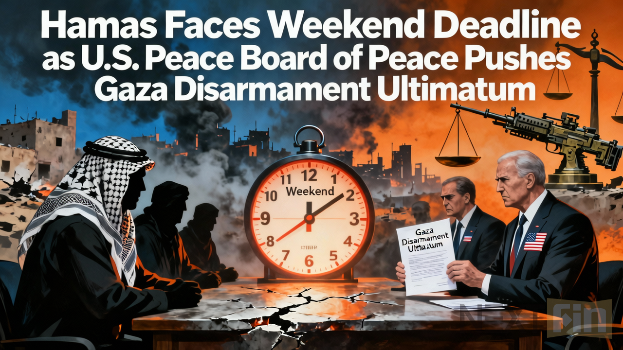 Hamas Faces Weekend Deadline as U.S. Board of Peace Pushes Gaza Disarmament Ultimatum