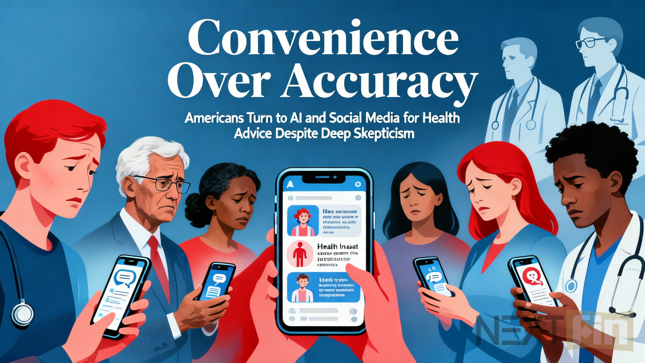 Convenience Over Accuracy: Americans Turn to AI and Social Media for Health Advice Despite Deep Skepticism