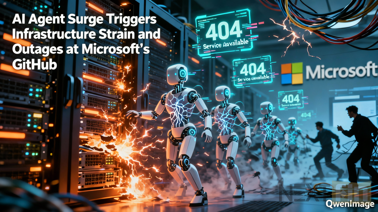 AI Agent Surge Triggers Infrastructure Strain and Outages at Microsoft’s GitHub