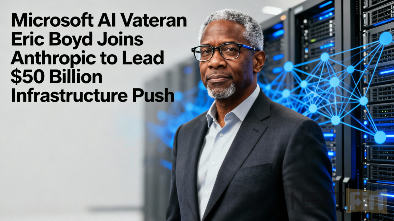 Microsoft AI Veteran Eric Boyd Joins Anthropic to Lead $50 Billion Infrastructure Push