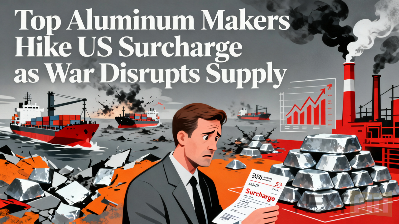 Top Aluminum Makers Hike US Surcharge as War Disrupts Supply