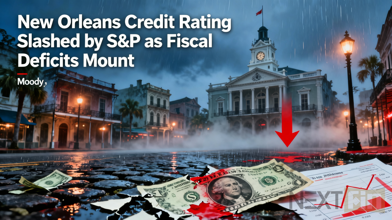 New Orleans Credit Rating Slashed by S&P as Fiscal Deficits Mount